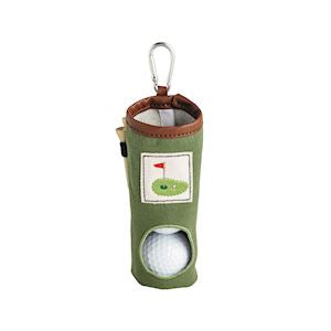 Green Embroidered Golf Keychain