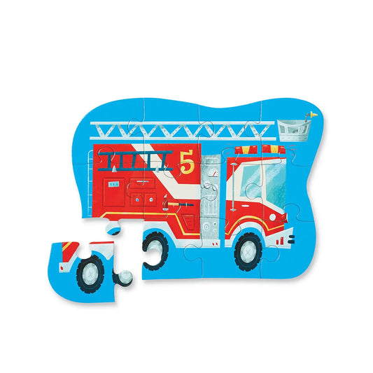 12-Piece Shaped Box Puzzle | Fire Truck