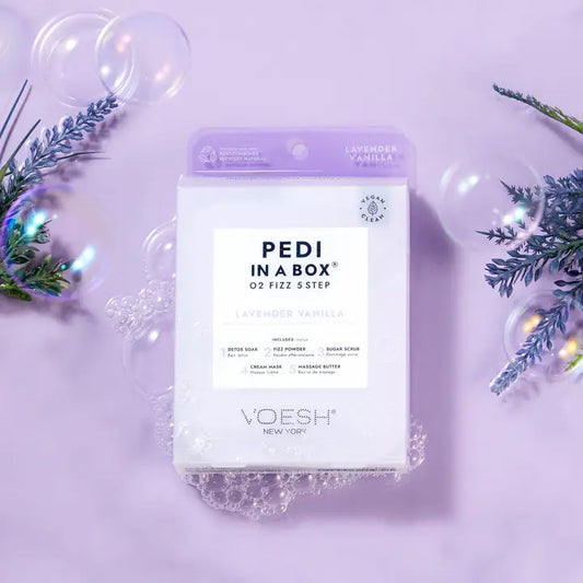 Pedi in A Box | O2 Fizz 5 Step | Lavender Vanilla