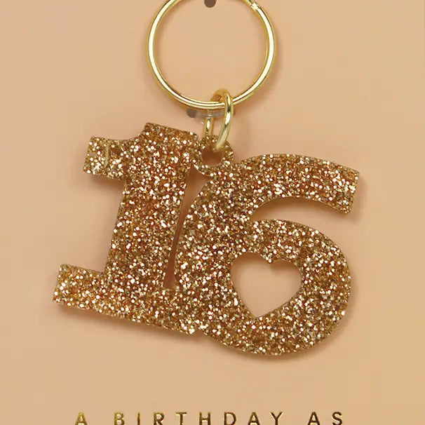 Glitter Keychain | Sweet 16