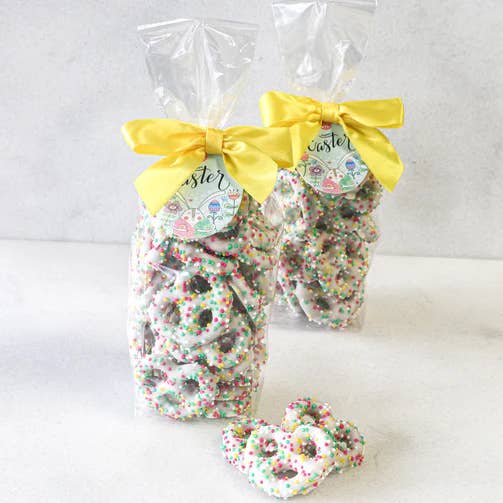 Easter White Chocolate Pretzels