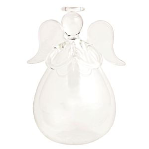 Praying Glass Angel Bud Vase