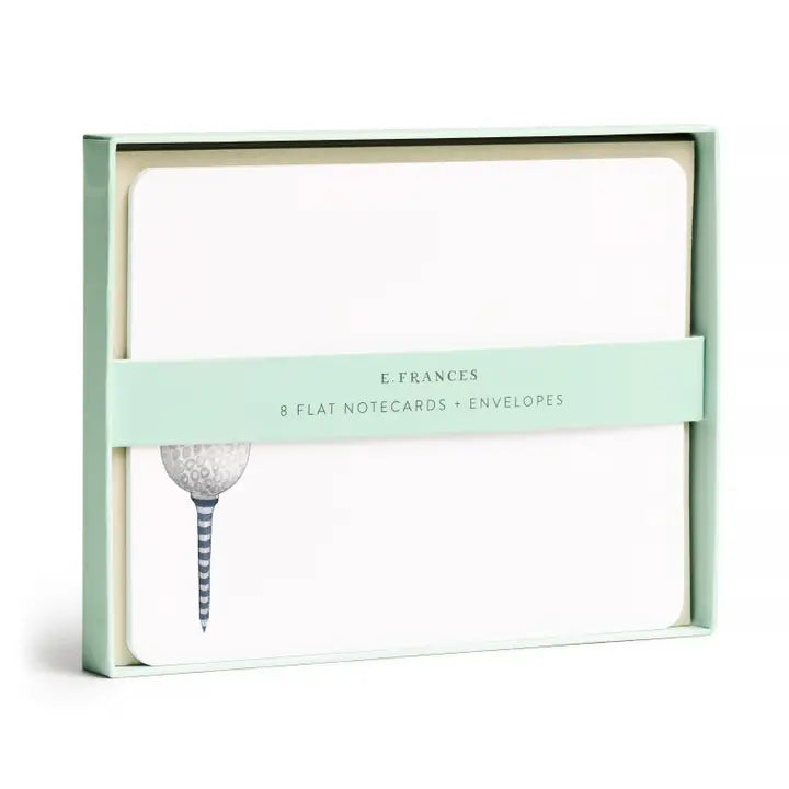 Boxed Notecards | Flat | Golf Tee