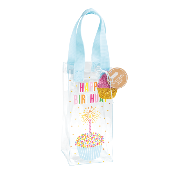 Happy Bday Ice Bottle Carrier
