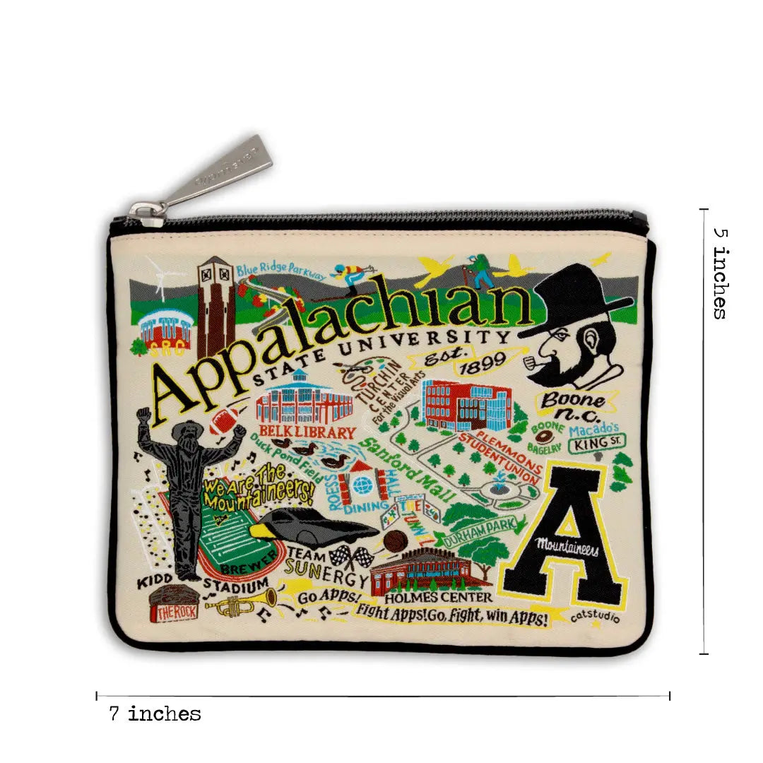 Appalachian State University Collegiate Zip Pouch