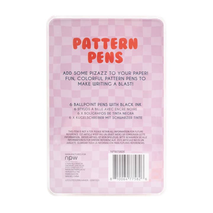 Pattern Pen Set | 6-Pack