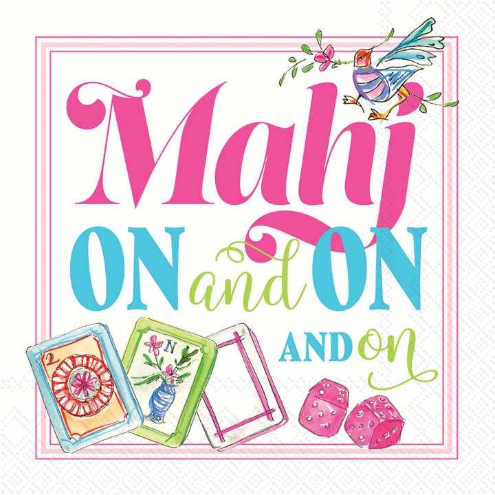 Cocktail Napkins | Mahj On and On