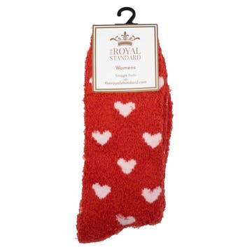 Women's Hearts Snuggle Socks | One Size