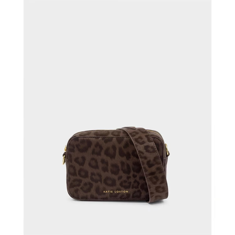 Avery Small Crossbody Bag | Chocolate Leopard
