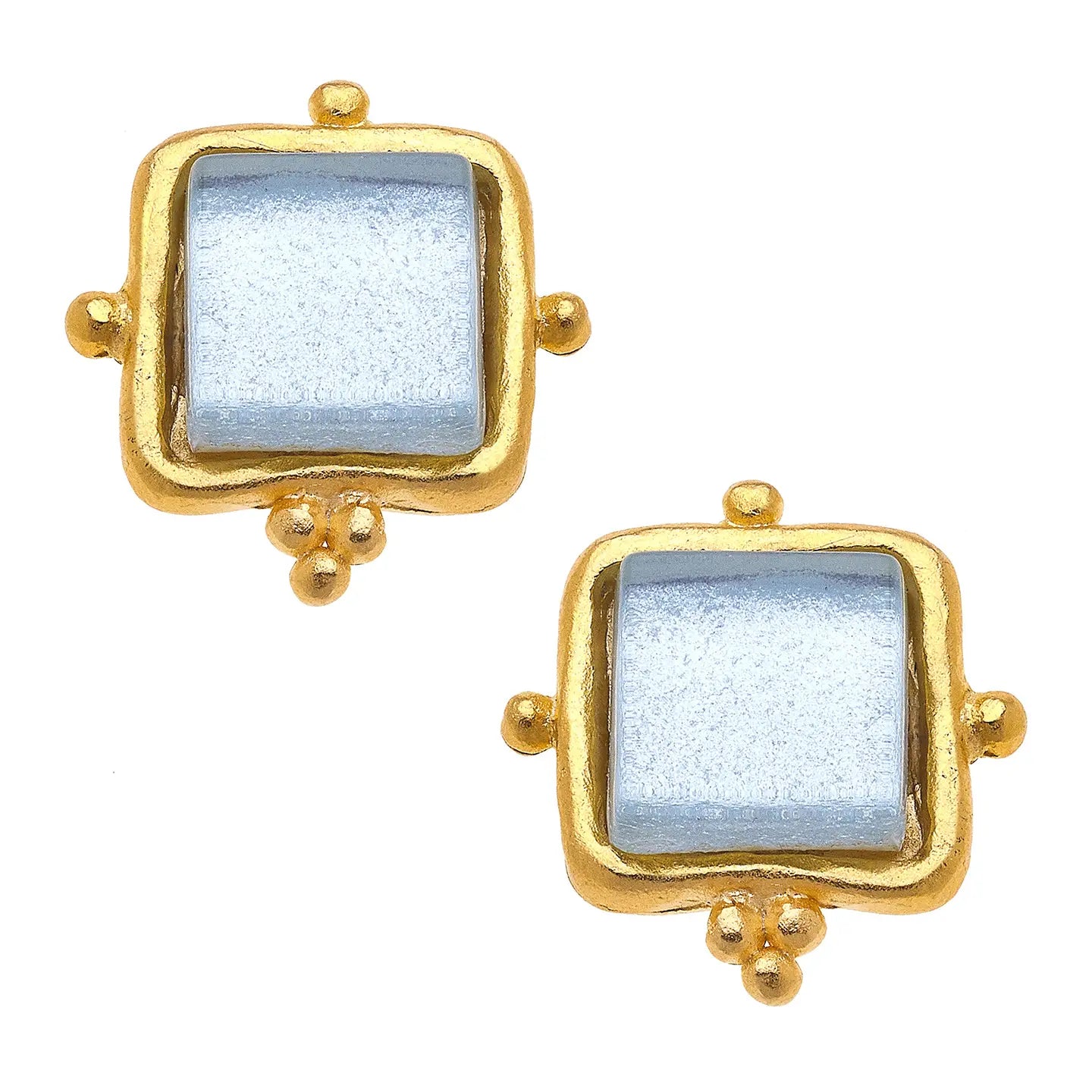 Madeline Studs | French Glass