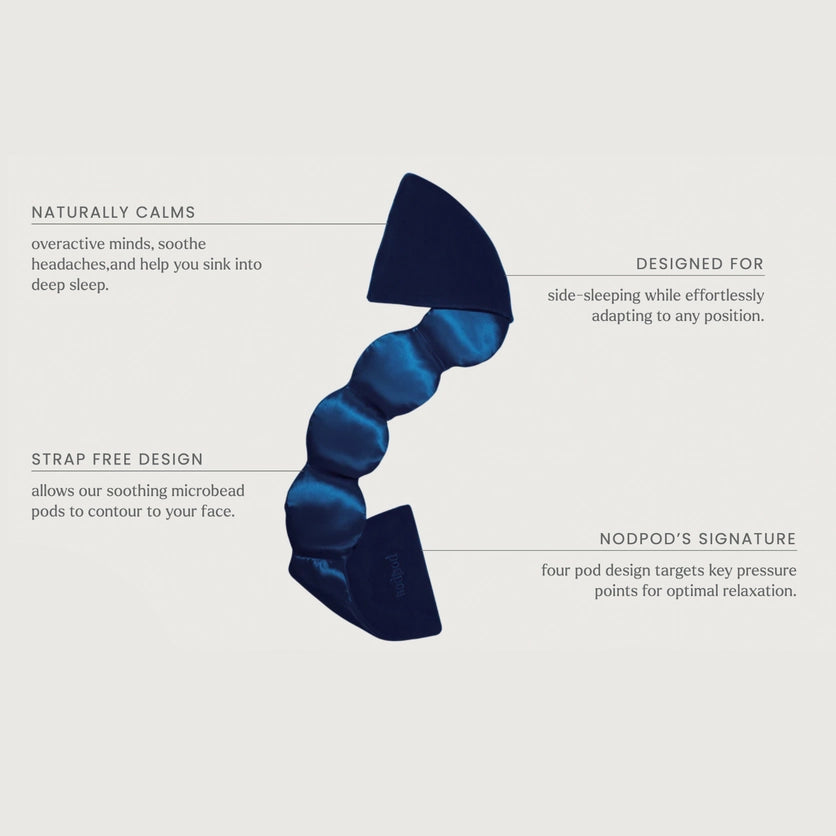 Weighted Sleep Mask | Silk | Pearl