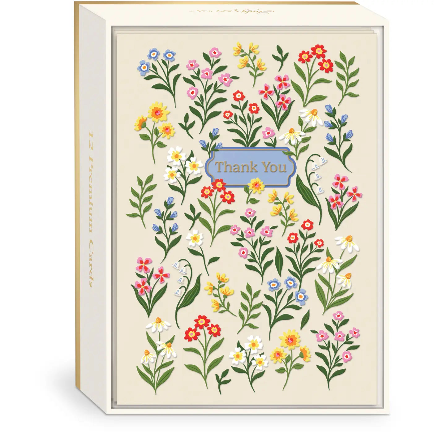 Thank You Floral Sprigs Notecards