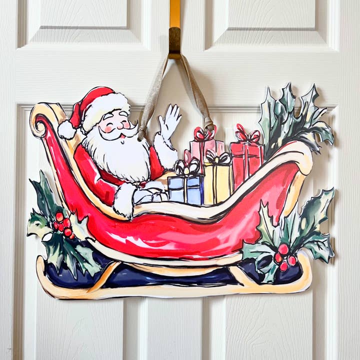 Door Hanger | Santa Sleigh