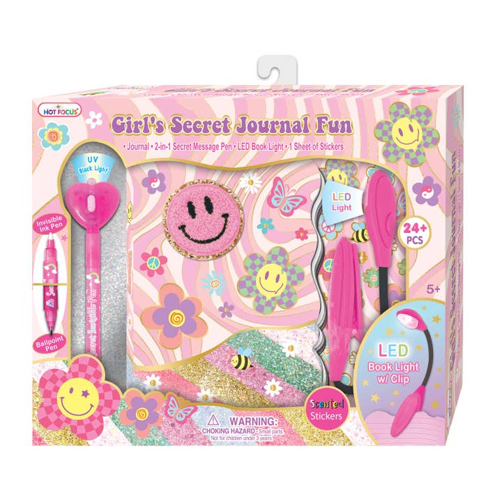 Girl's Secret Journal Fun | Groovy Flower