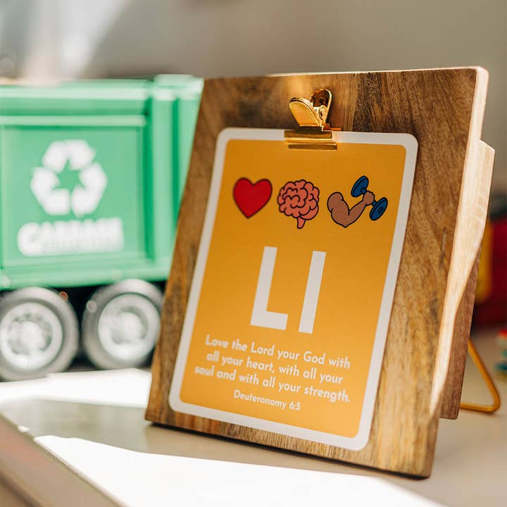 Abc Scripture Cards with Wooden Clipboard