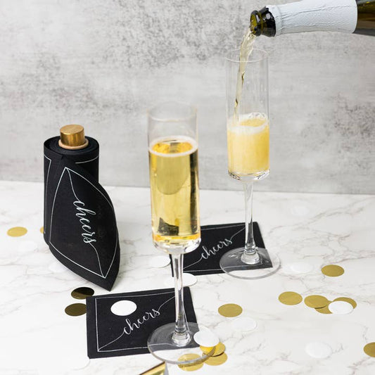 Cocktail Napkin Roll | Cheers | Midnight