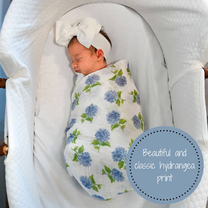Muslin Swaddle Blanket | You Had Me At Hydrangea
