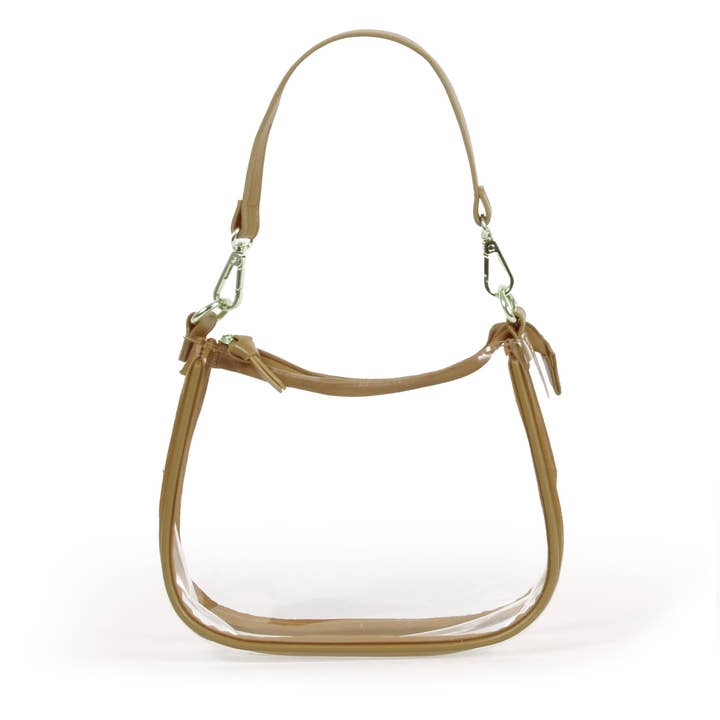 Clara Clear Purse | Metallic Gold