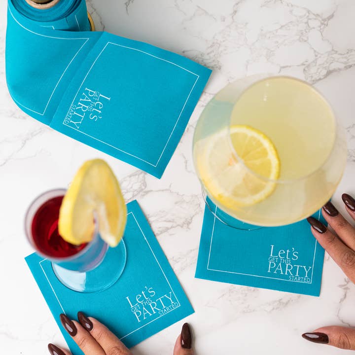 Cocktail Napkin Roll | The Real Teal