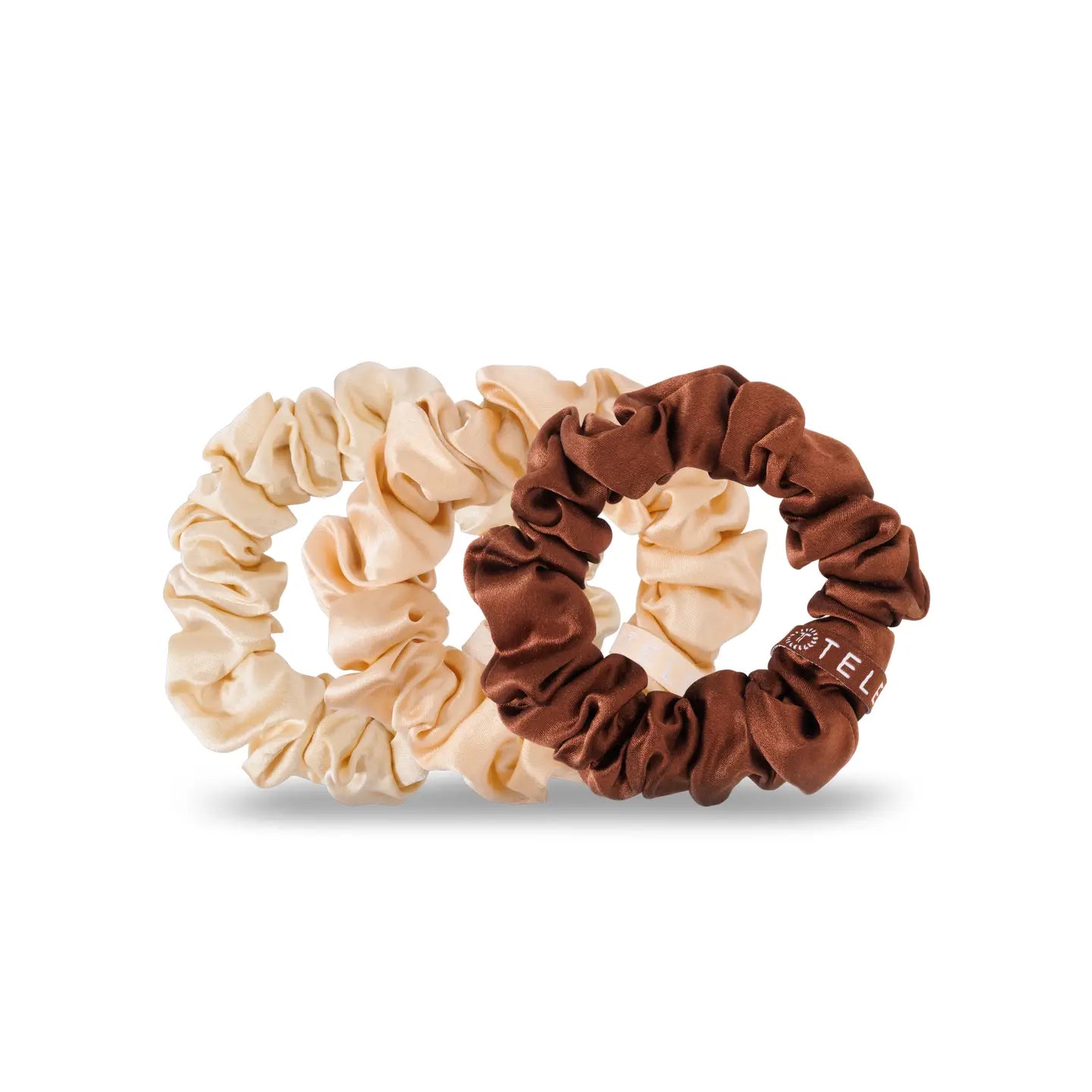Teleties Silk Scrunchies | For the Love of Nudes | Small