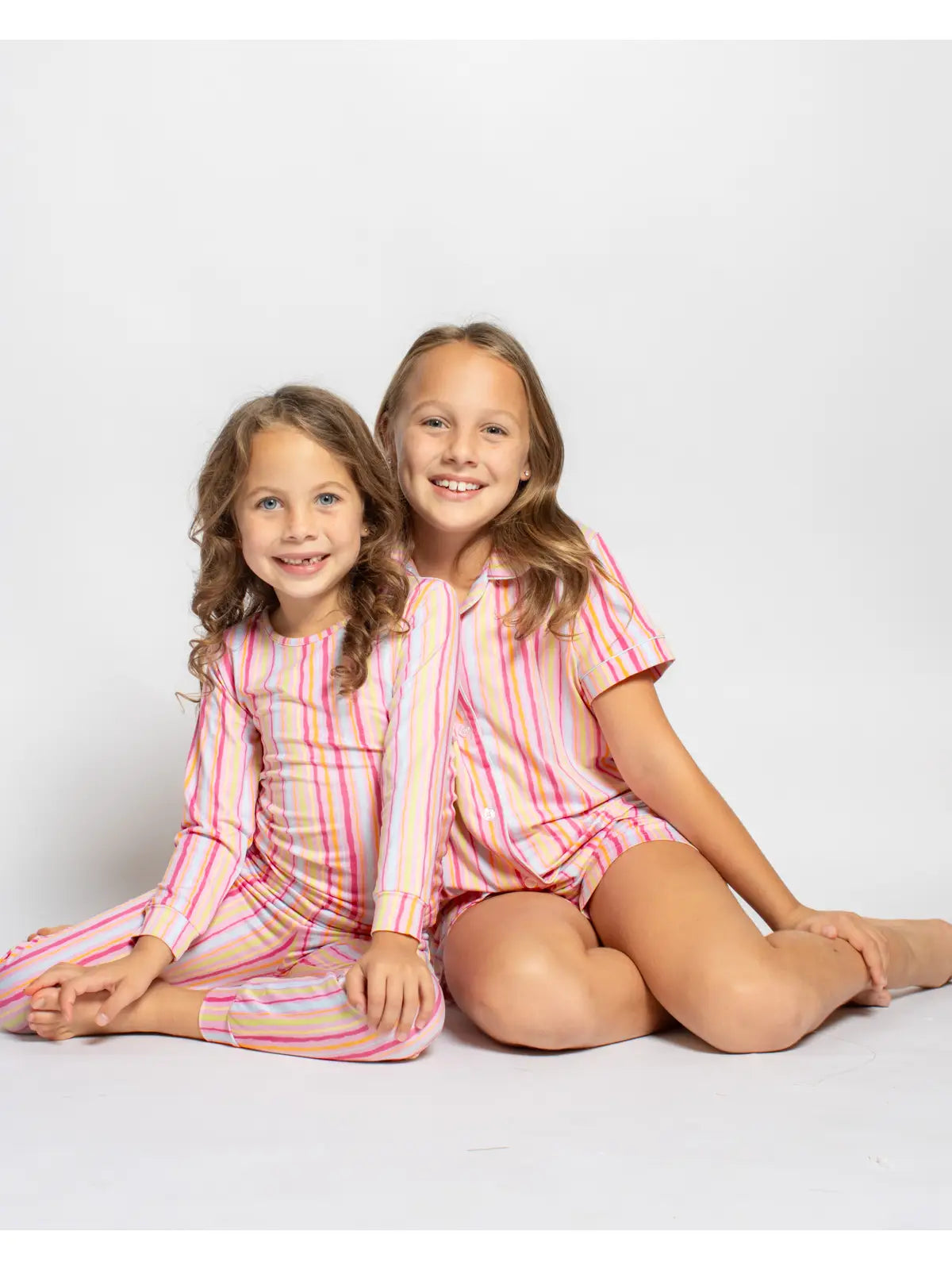 Kid's Addie Stripe Long Sleeve Pajamas