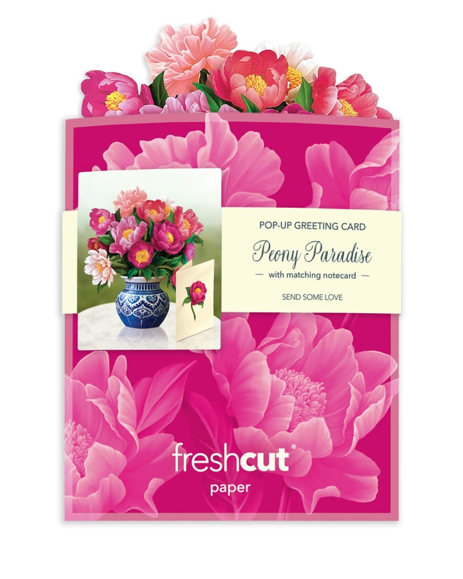 Mini Pop-Up Greeting Cards | Peony Paradise