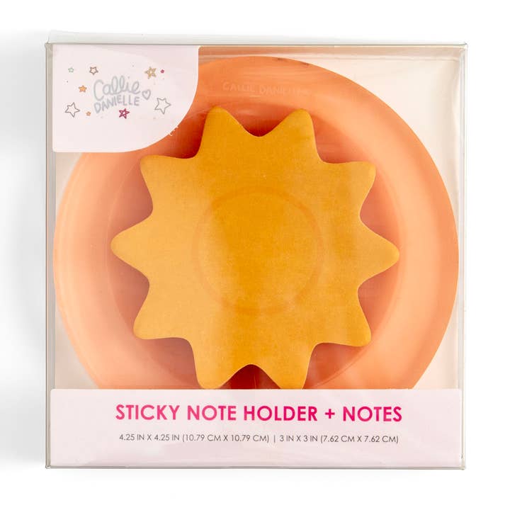 Sunny Sticky Notes with Acrylic Holder
