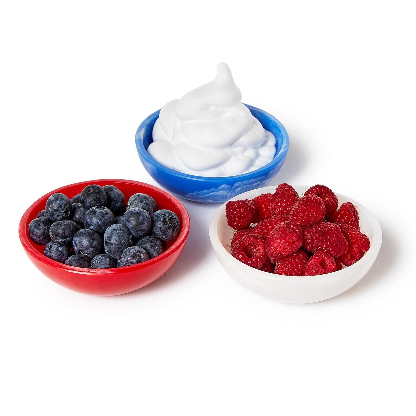 Red, White, and Blue Round Tidbit Bowls | Assorted Colors