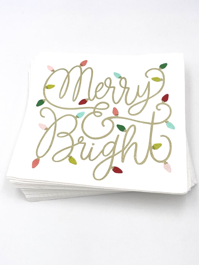 Cocktail Napkins | Merry and Bright
