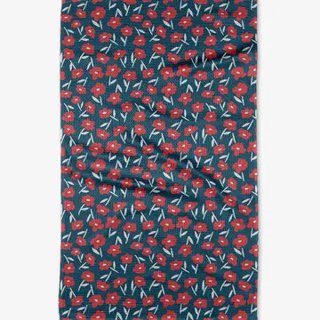 Tea Towel - Luca Daisy (Red)