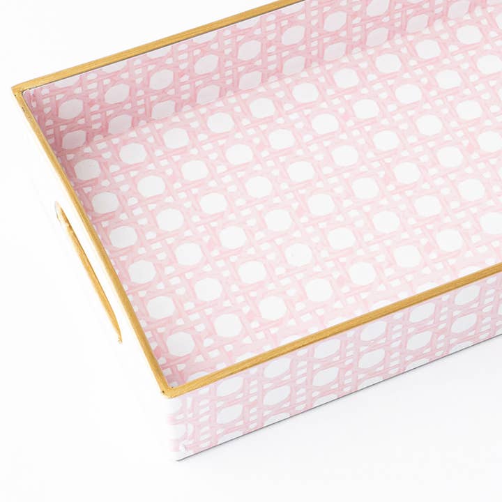 Vanity Tray | Pink Cane