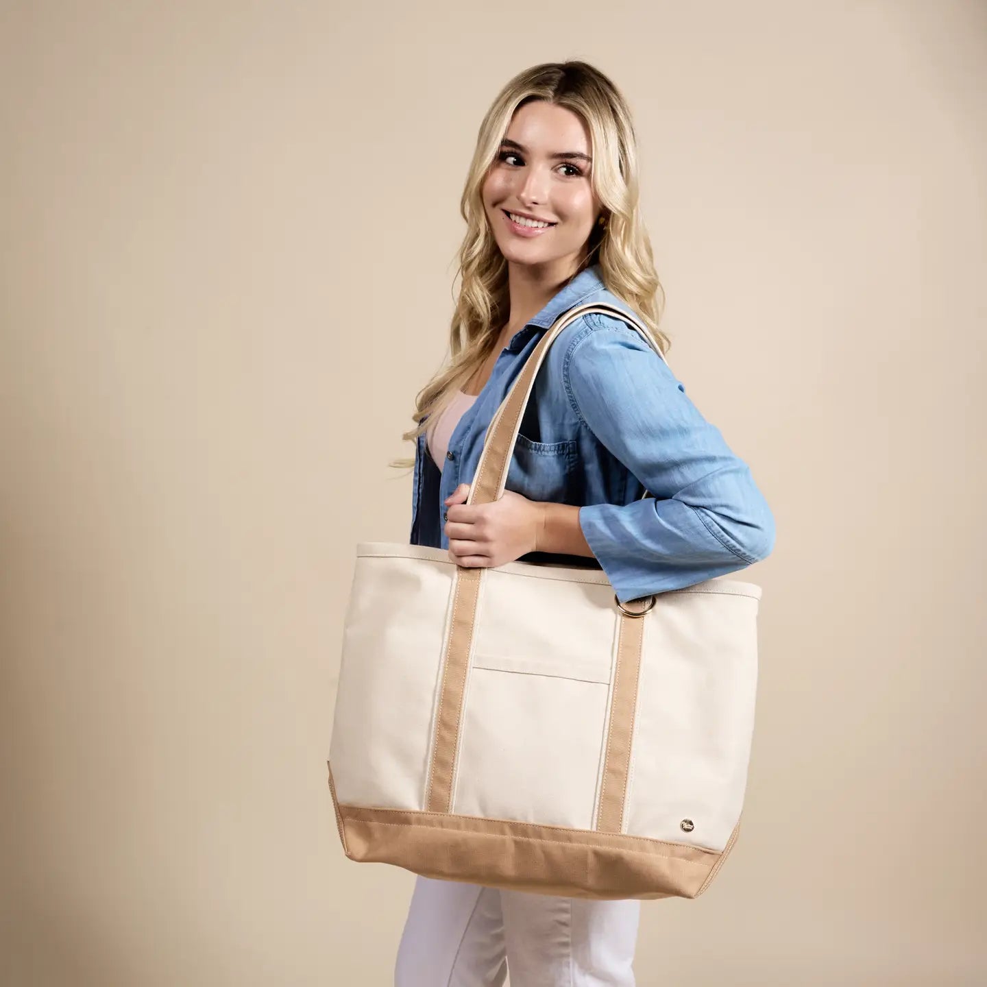 Canvas Tote Bag | Beige