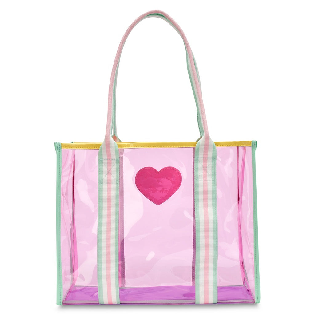 Tote | Color Block Clear