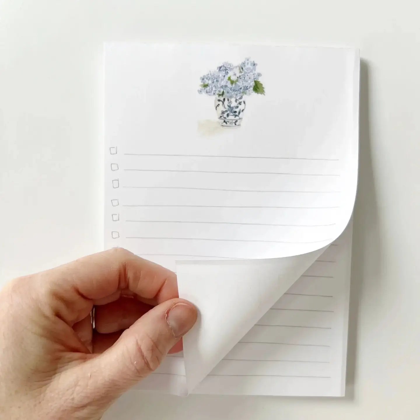 Checklist Notepad | Hydrangea Bouquet