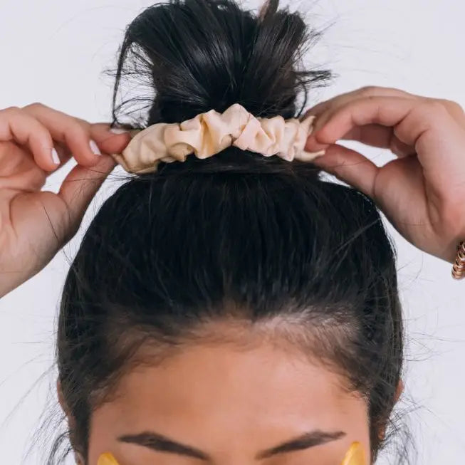 Teleties Silk Scrunchies | For the Love of Nudes | Large