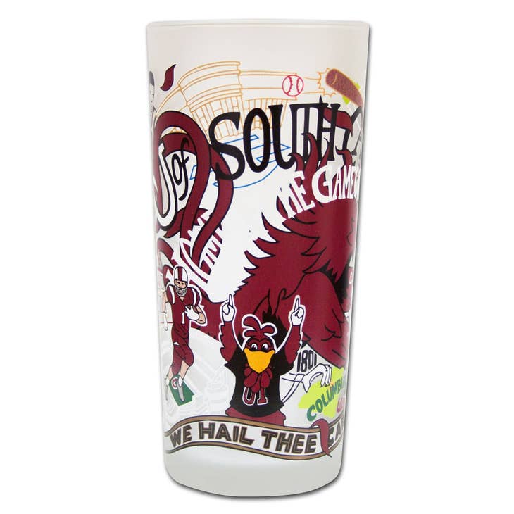Collegiate Frosted Drinking Glass