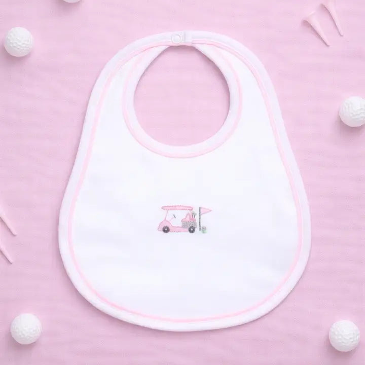 Little Golfer Bib | Pink