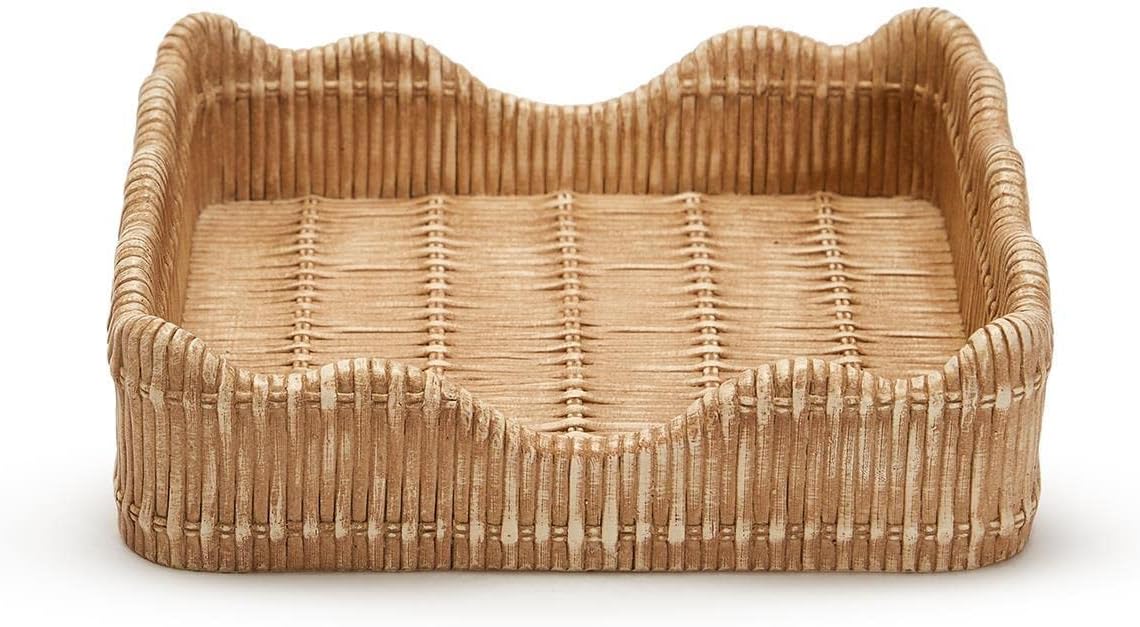 Scalloped Edge Cocktail Napkin Holder