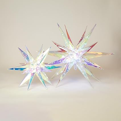 Iridescent LED Stars | Assorted Sizes