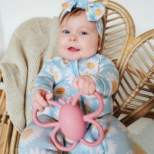 Butterfly Rattle Teether | Petunia Pink