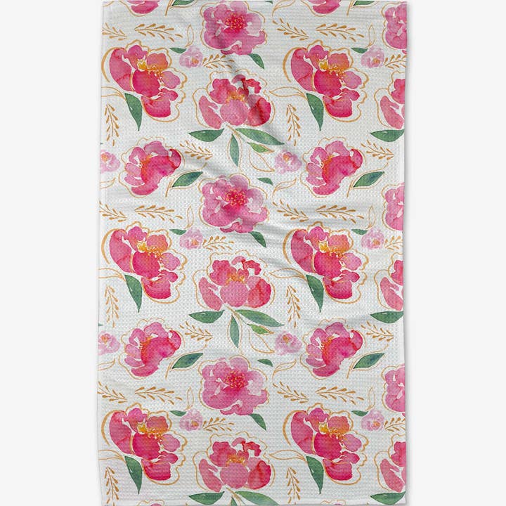 Tea Towel | Pink Peony