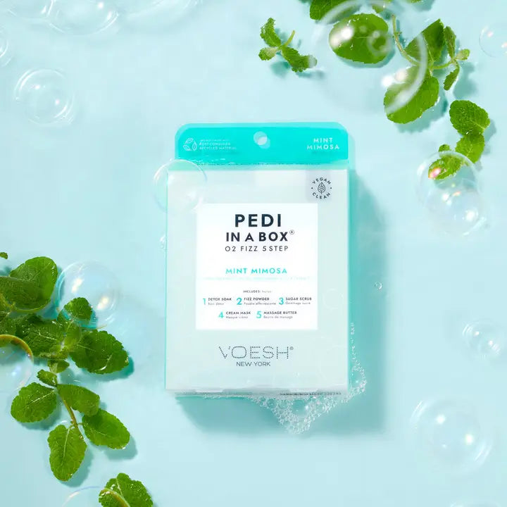 Pedi in A Box | O2 Fizz 5 Step | Mint Mimosa