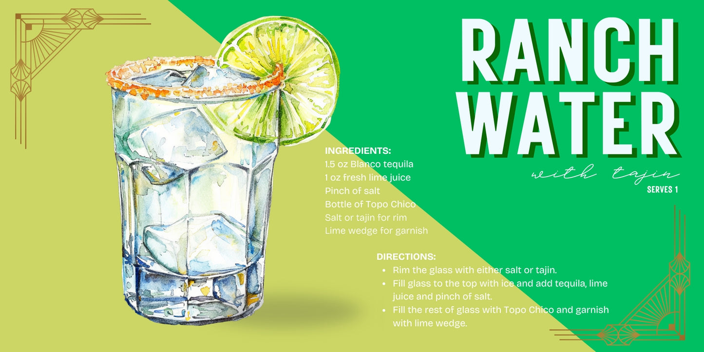 Acrylic Trinket Tray Inserts | Cocktails Vol 2