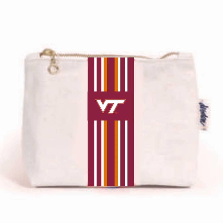 Small Canvas Pouch - Virginia Tech