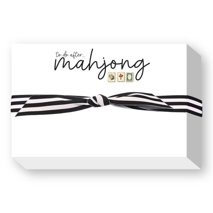 To Do After Mahjong Big and Bold Notepad