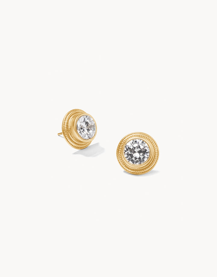 Sparkle Stud Earrings Crystal