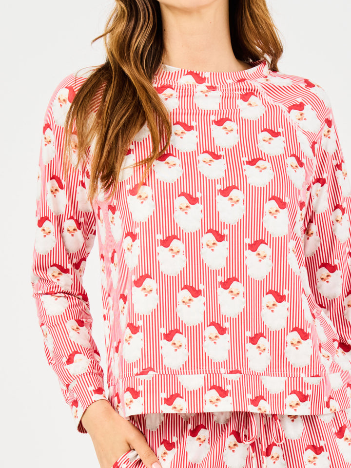 Adult PJ Set | Santa Baby Red