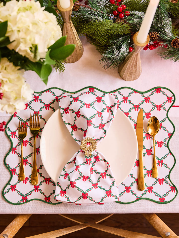 Tea Towel | Holiday Trellis