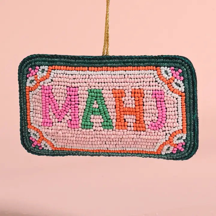 Handcrafted Beaded Ornament-Mahj