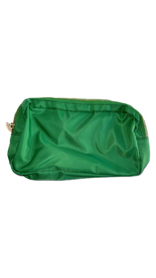 Nylon Cosmetic Travel Pouch - Green